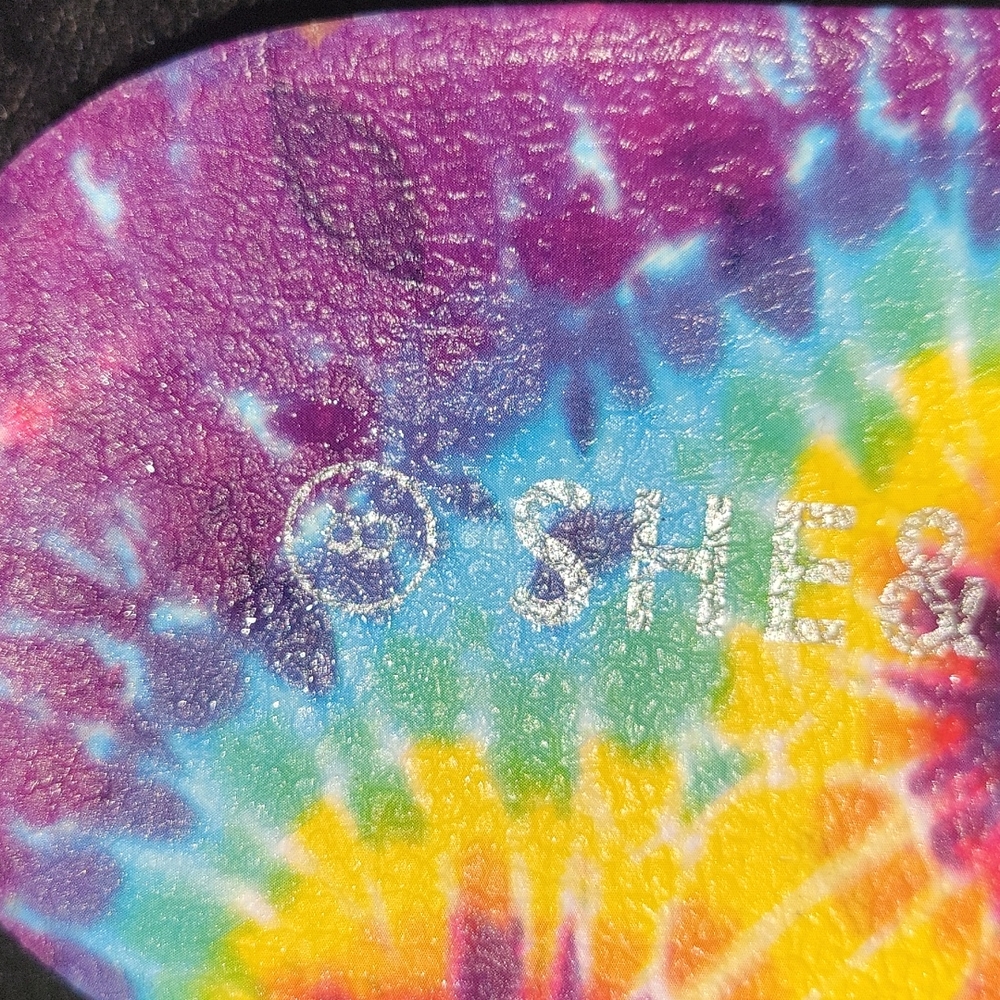 Shein Rhinestone Tie-Dye Footbed Slide Sandals - Picture 6 of 8